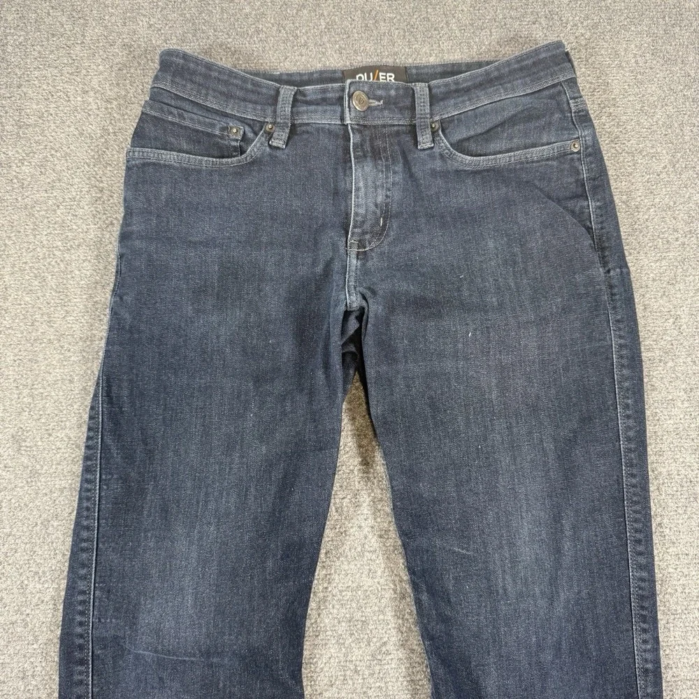 DU/ER Jeans Mens 32x32 (Fits 32x31) Blue L2X Stay Dry Slim Fit Stretch Dark Wash